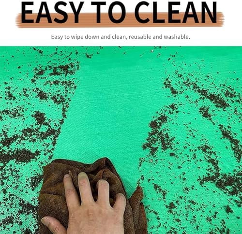 2-Pack Small Pet Playpen Mats - Waterproof, Washable Floor Protector for Rabbit, Guinea Pig & Bunny Cages