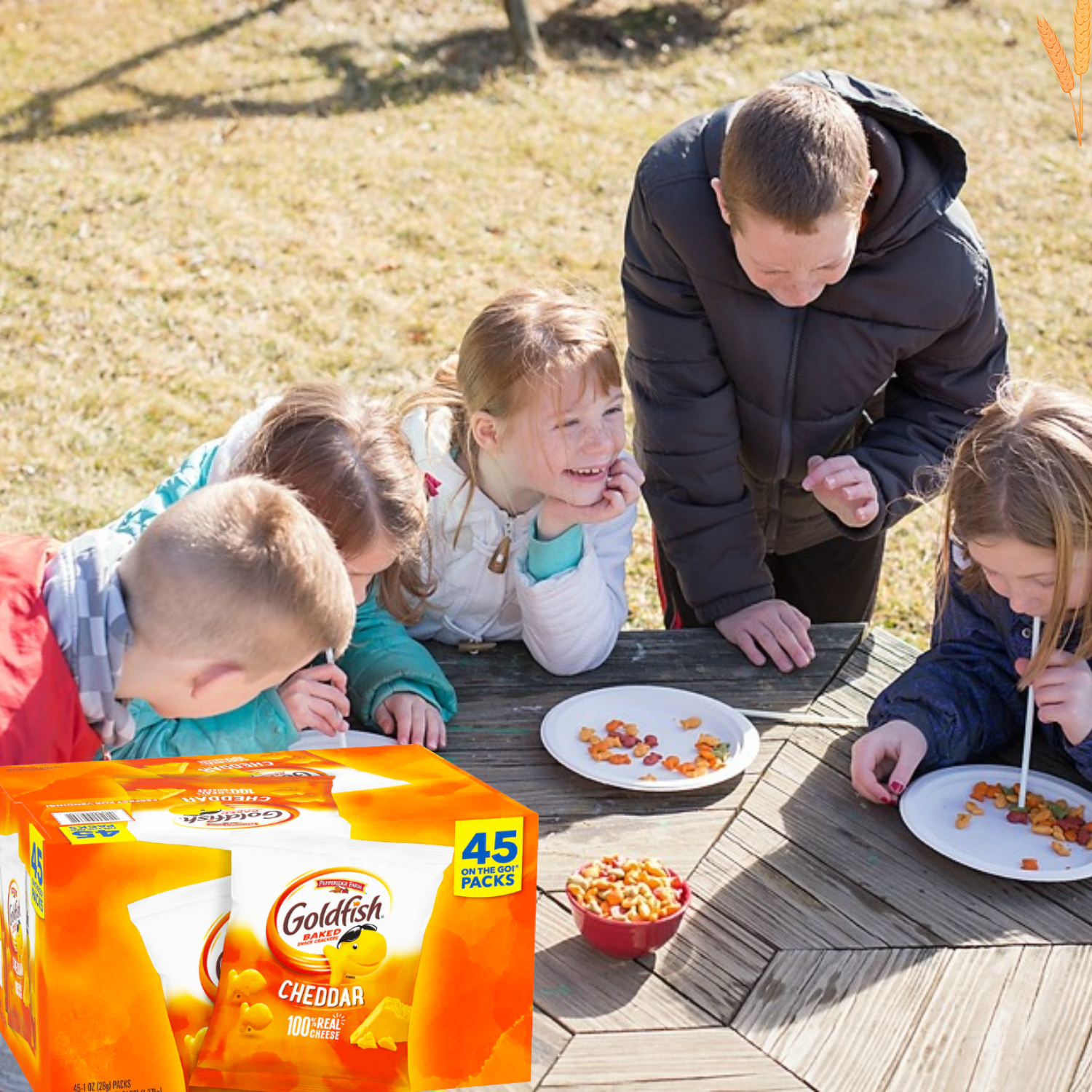 Goldfish Cheddar Crackers, 45oz. On the Go Packs -Baked with Real Cheddar Cheese No Artificial Colors & Flavors Crunchable & Munchable  Snacks for Kid's Lunch Box Halloween Basket Fillers & Favors