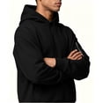 thumbnail image 3 of Luvrsol Men's Hoodies Drawstring Sweatshirt Solid Basic Long Sleeve Pullover Tops S-2XL, 3 of 9
