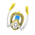 thumbnail image 4 of Máscara de snorkel para niños, máscara de buceo de cara completa para niños y niñas, conjunto de snorkel antifugas Amarillo, 4 of 8