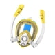 thumbnail image 4 of Máscara de snorkel para niños, máscara de buceo de cara completa para niños y niñas, conjunto de snorkel antifugas Amarillo, 4 of 8