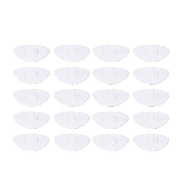 10 Pairs of Silicone Bridge Nose Pad Antislip PushIn Silicone Nose