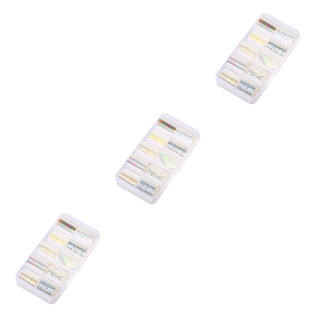 Seitruly 1 caja de pegatinas de papel de aluminio para uñas de cielo estrellado, pegatinas de transferencia de brillo de uñas de Color caramelo, Type4 NO4 Seitruly CBP093176