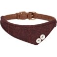 thumbnail image 1 of collar de perro de cuero estilo bandana, linda bufanda a cuadros para, 1 of 5