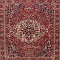 thumbnail image 1 of Ahgly Company Indoor Square Traditional Orange Salmon Pink Persian Area Rugs, 3' Square, 1 of 6