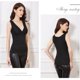 thumbnail image 5 of sweethay Chaleco térmico sin mangas para mujer, Top básico de terciopelo de Color sólido para mujer, ropa interior de invierno, capa base, ropa cómoda Camisetas sin mangas Negro XXXL sweethay AP013373-03, 5 of 6