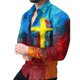 thumbnail image 1 of Camisa de solapa de moda para hombre, primavera y verano, informal, calle, material suave, transpirable, 2024, gran oferta, nueva, talla grande, 1 of 6
