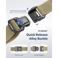 thumbnail image 3 of FAIRWIN Belt for Men, Nylon Web Work Belt, Khaki, 3 of 10