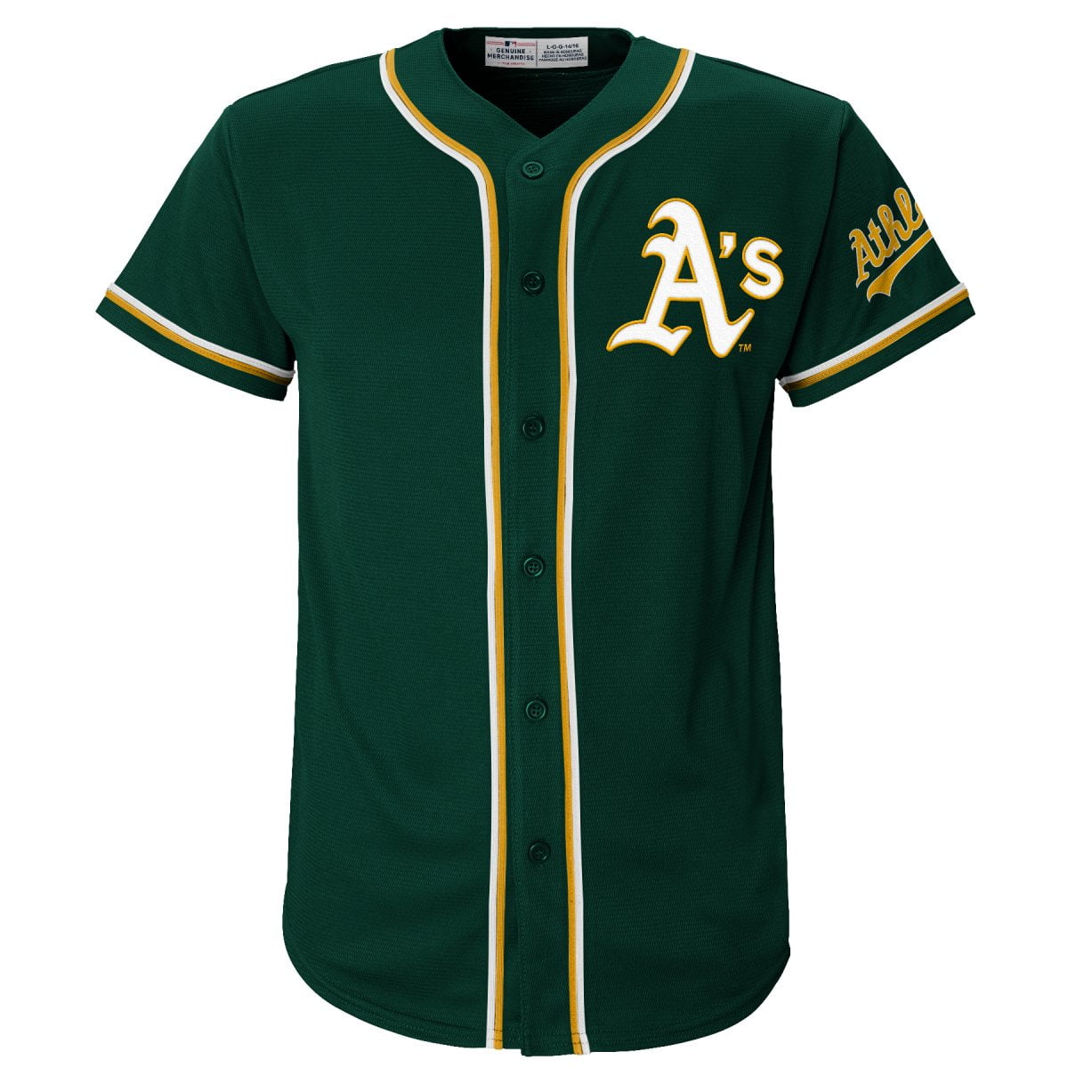 MLB Athletics Youth Primary Color Synthetic Jersey