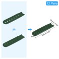 thumbnail image 2 of Unique Bargains 12 Pairs Snapback Strap Cover, 7 Holes Plastic Adjustable Hat Snap Buckle Replacement (Dark Green), 2 of 7