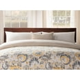 thumbnail image 5 of AFI Orlando Queen Low Profile Wood Platform Bed Frame with Panel Headboard, Walnut, 5 of 7