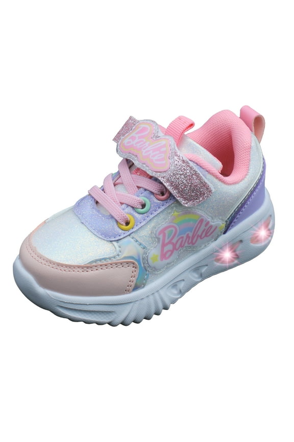 Toddler Girls' Light-Up Sneakers - Pastel Rainbow, Size 7
