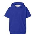 thumbnail image 2 of Angala Big Boys Hoodie Short Sleeve Fall Sweatshirt School Daily Wear Boys Casual Sports Top, 2 of 5