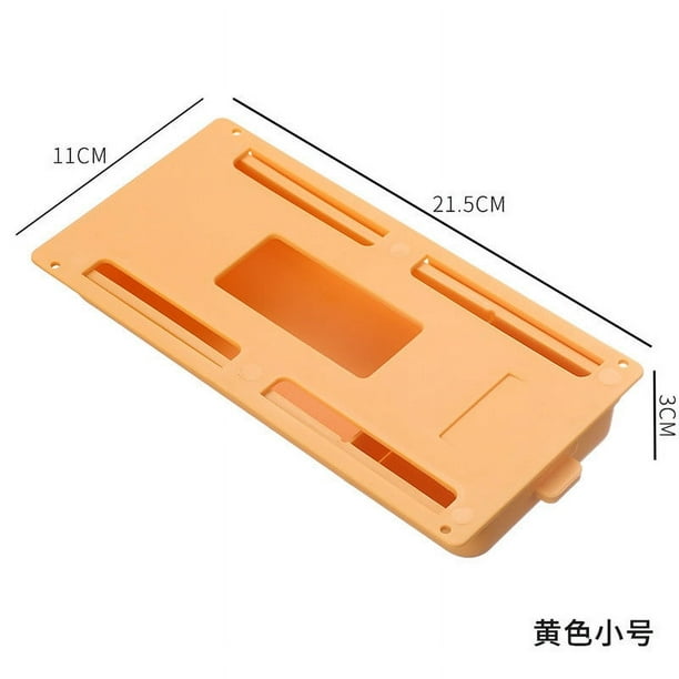 Perforadora de cajón para debajo del escritorio, cajón para debajo de la mesa, caja de almacenamiento de oficina, estilo pasta oculta