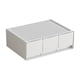 thumbnail image 2 of Organizador de Cajones de Escritorio | Caja Modular Apilable para Cosméticos | Organizador de Escritorio de Plástico Blanco con Cajones Deslizantes Suaves | Almacenamiento de Papelería y Maquillaje d, 2 of 6