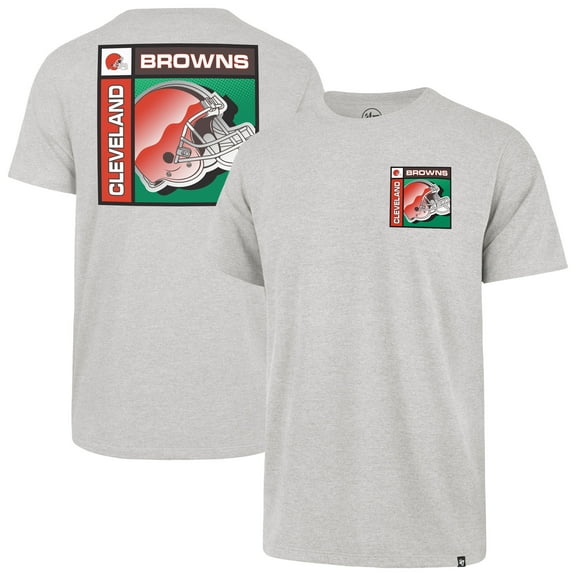 Men's '47  Gray Cleveland Browns Chrome Plate Franklin T-Shirt