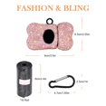 thumbnail image 4 of Soporte para excrementos de perro SAVORI Bling con diamantes de imitación con 150 bolsas, 4 of 7