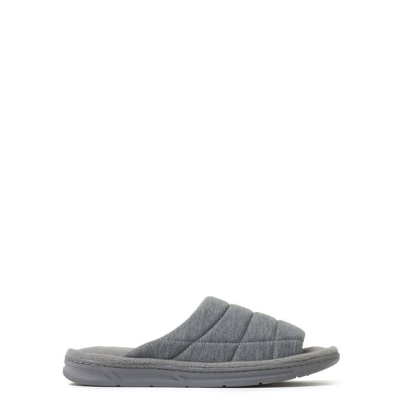 Dearfoams Cozy Comfort Men's Quilted Jersey Slide Slippers