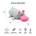 thumbnail image 3 of Big Joe Pool Petz Large Hippo Animal Pool Toy Float, Hippo Shape Mesh, 3 feet, 3 of 9