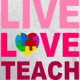 thumbnail image 3 of CafePress - Live Love Teach Autism Women's Long Sleeve T Shirt - Women's Long Sleeve Graphic Casual T-Shirt, 3 of 4