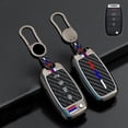 thumbnail image 1 of Car Key Fob Cover Case Protector Zinc Alloy Silicone Car Key Fob Case Cover For KIA Forte Rio Soul Optima Sorento, 1 of 8