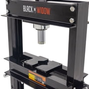 20 Ton Shop Press, Pneumatic or Hand Pump, Black Widow