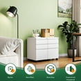 thumbnail image 5 of 3 Drawer Mobile File Cabinet with Lock, Under Desk Metal Filing Cabinets for Home Office Organizer Letters/Legal/A4(Fully Assembled-White), 5 of 17
