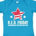 thumbnail image 4 of Inktastic Red Friday Remembering Everyone Deployed with Red American Flag Boys or Girls Baby Bodysuit, 4 of 5