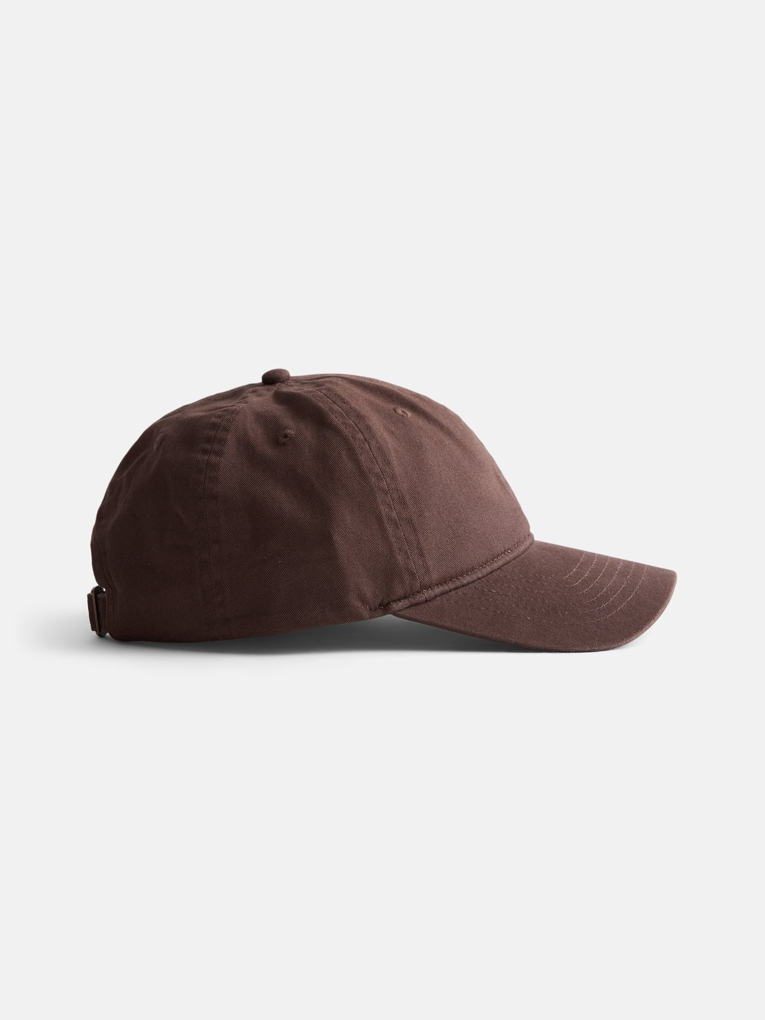 George Men's Solid Cotton Twill Baseball Cap, Brown Basket
