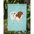 thumbnail image 3 of Caroline's Treasures BB8149GF Jacob Sheep Blue Check Flag Garden Size , Small, multicolor, 3 of 3