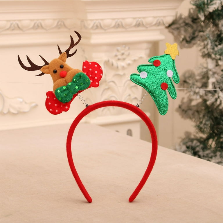 Ediodpoh Christmas Reindeer Headband with Ears Hair  display picture 1