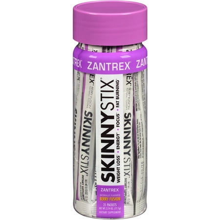 Zantrex SkinnyStix Berry Fusion Complément alimentaire paquets 21 comptage, 2,74 oz