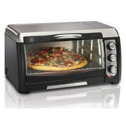 Hamilton Beach Toaster Oven: 6-slice, 12 pizza, convection, black | 31331D