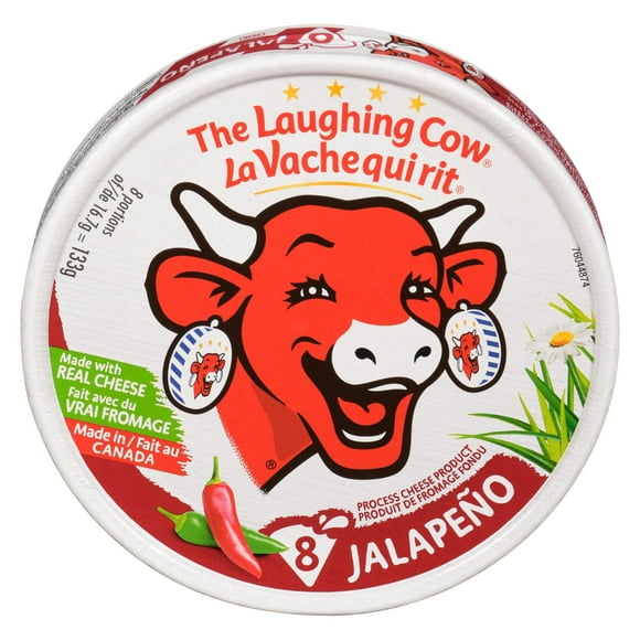 The Laughing Cow, Jalapeno, Spreadable Cheese 8P, 8 Portions, 133 g