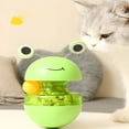 thumbnail image 3 of BESTSKY Cat Treat Dispenser Toy,Pet Slow Feeder Puzzle Ball,Cat Turntable,Cat Track Ball Toy,Frog Tumbler Cat Treat Toy,And Automatic Slow Feeder Ball for Cat and Kitten Training, 3 of 7