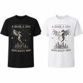 thumbnail image 6 of Fantasy Book Lover Dragon Graphic T-Shirt, A Book A Day Keeps Reality Away, 6 of 7
