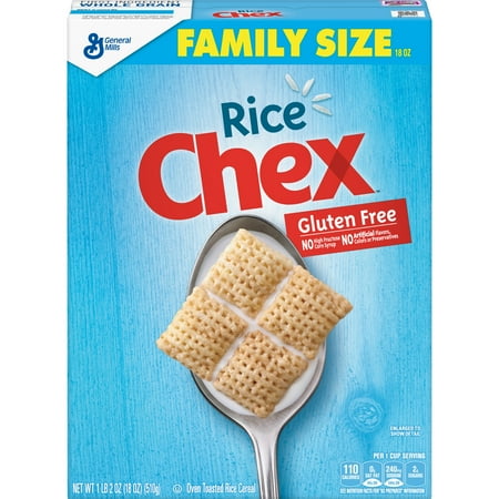 Rice Chex Cereal, Gluten Free, 18 oz