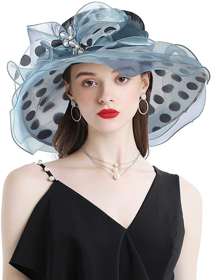 Hats For Tea Party Kentucky Derby Church Hat - Wide Brim  display picture 2