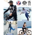 thumbnail image 5 of FROFILE Bike Helmets for Men Women - (Medium, Black) Baseball Cap Equestrian Helmet for Adults Bicycle Scooter Horse Riding, 5 of 6