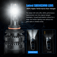 thumbnail image 3 of For Dodge Dart 2016 LED Headlight High/Low Beam Bulbs 6000K Bright White, 3 of 12