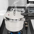 thumbnail image 1 of Small Pressure Cooker, Multi Purpose Aluminum Safety Valves with Steaming Plate Household Stovetop Pressure Canner Soups, Rice, Legumes Cooking for Induction Cooker Gas Stove, 1 of 7