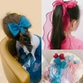 thumbnail image 3 of Pinzas Para El Cabello Con Lazo De Encaje Para Niños, Horquilla Trenzada Con Cinta De Color Puro Para Uso Diario Cateissary BA001510-04, 3 of 4