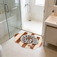 thumbnail image 4 of Yhmxh Alfombrillas de baño para baño Alfombra de baño Alfombra de cachemira sintética de forma irregular de 23,6 x 15,7 pulgadas Decoración del baño, 4 of 5