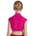thumbnail image 3 of iixpin Kids Girls Gymnastics Workout Set Sport Crop Top with Athletic Shorts Yoga Tracksuit Ballet Dance Outfit Hot Pink 8, 3 of 6
