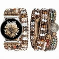 thumbnail image 1 of wonima02 Boho Beaded Handmade Braided Bracelet Band Women 20mm Compatible with Samsung Galaxy Watch 7/6/5/4/Active 2/4 Classic/6 Classic/5 Pro/FE 40mm 42mm 43mm 44mm 45mm 46mm 47mm, 1 of 1