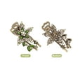 thumbnail image 3 of Raindrops Elegant Floral Green Hair Clip Barrette for Adult Hair Decoration, 3 of 6