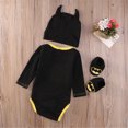 thumbnail image 3 of EYIIYE Newborn Toddler Baby Boys Clothes Romper Bodysuit Shoes Hat Batman Outfits Set, 3 of 6