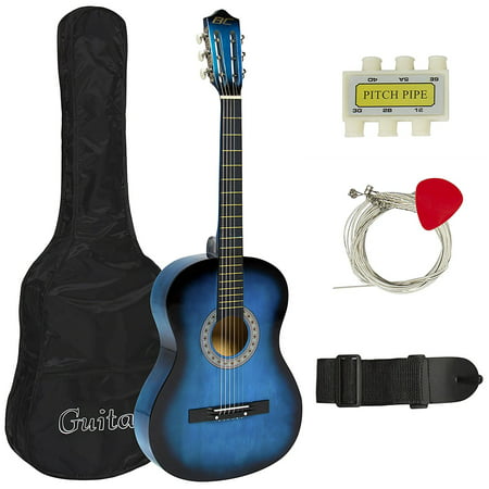Best Choice Products Beginners Acoustic Guitar with Case, Strap, Tuner and Pick, (Best Pa System For Acoustic Guitar And Vocals)