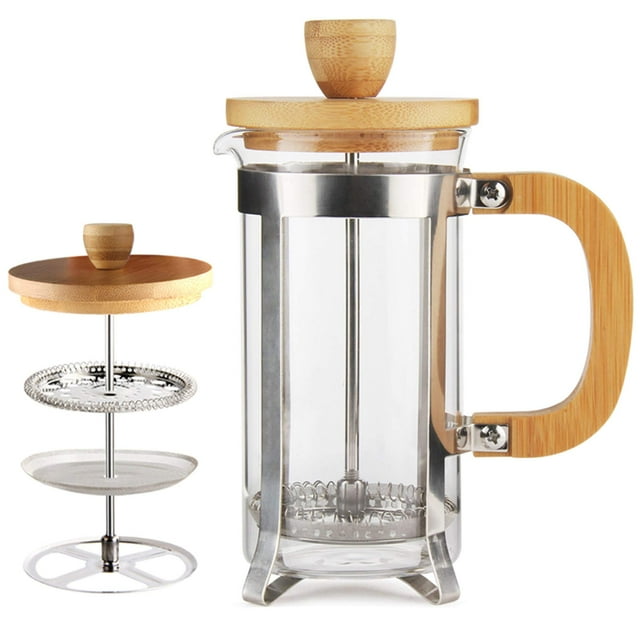 Cafetera de prensa francesa Sivaphe, 350 ml, acero inoxidable