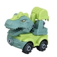 thumbnail image 4 of Dinosaur Theme teenager Construction Vehicles Scene Simulation Diy Assembly Engineering Trucks Toys-KEEW, 4 of 4
